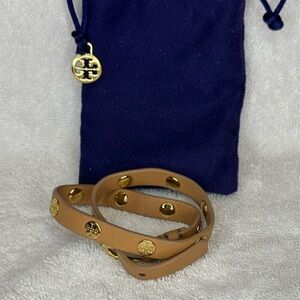Tory Burch leather wrap bracelet